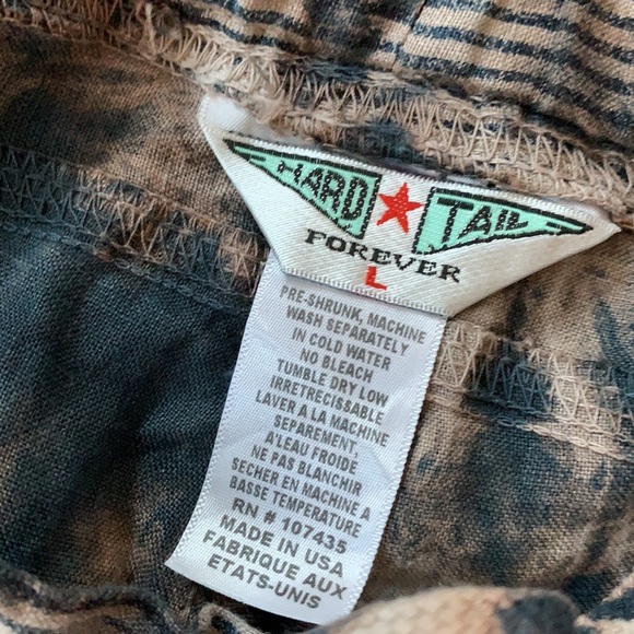 Hard Tail gently worn linen drawstring pants - Picture 2 of 5